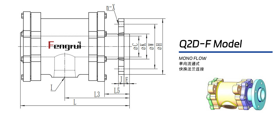 Q2D-F型雙支耳旋轉接頭