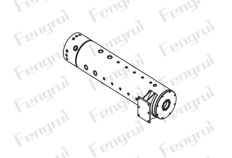 通水冷卻型轉爐旋轉接頭三維圖 通水冷卻型轉爐旋轉接頭三維圖