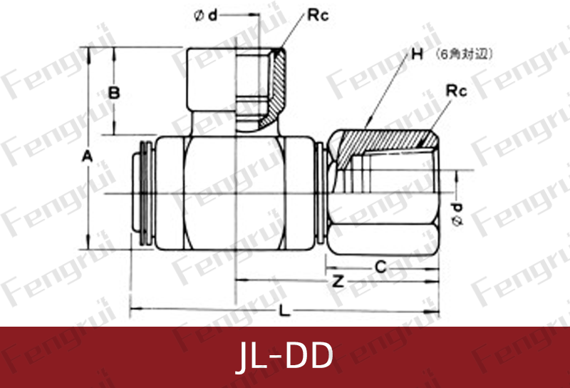 JL-DD液壓旋轉接頭圖紙
